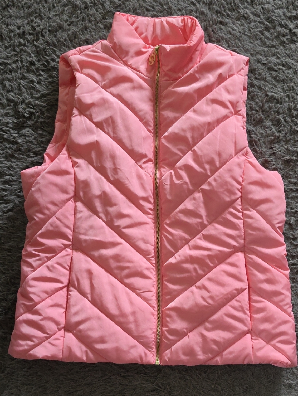 NWT Michael Kors Sz L Bold Pink Vest
